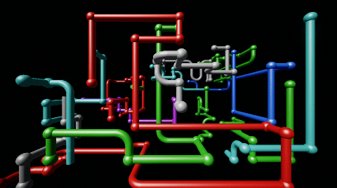 3D Pipes in motion
