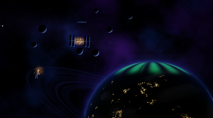 Space at night