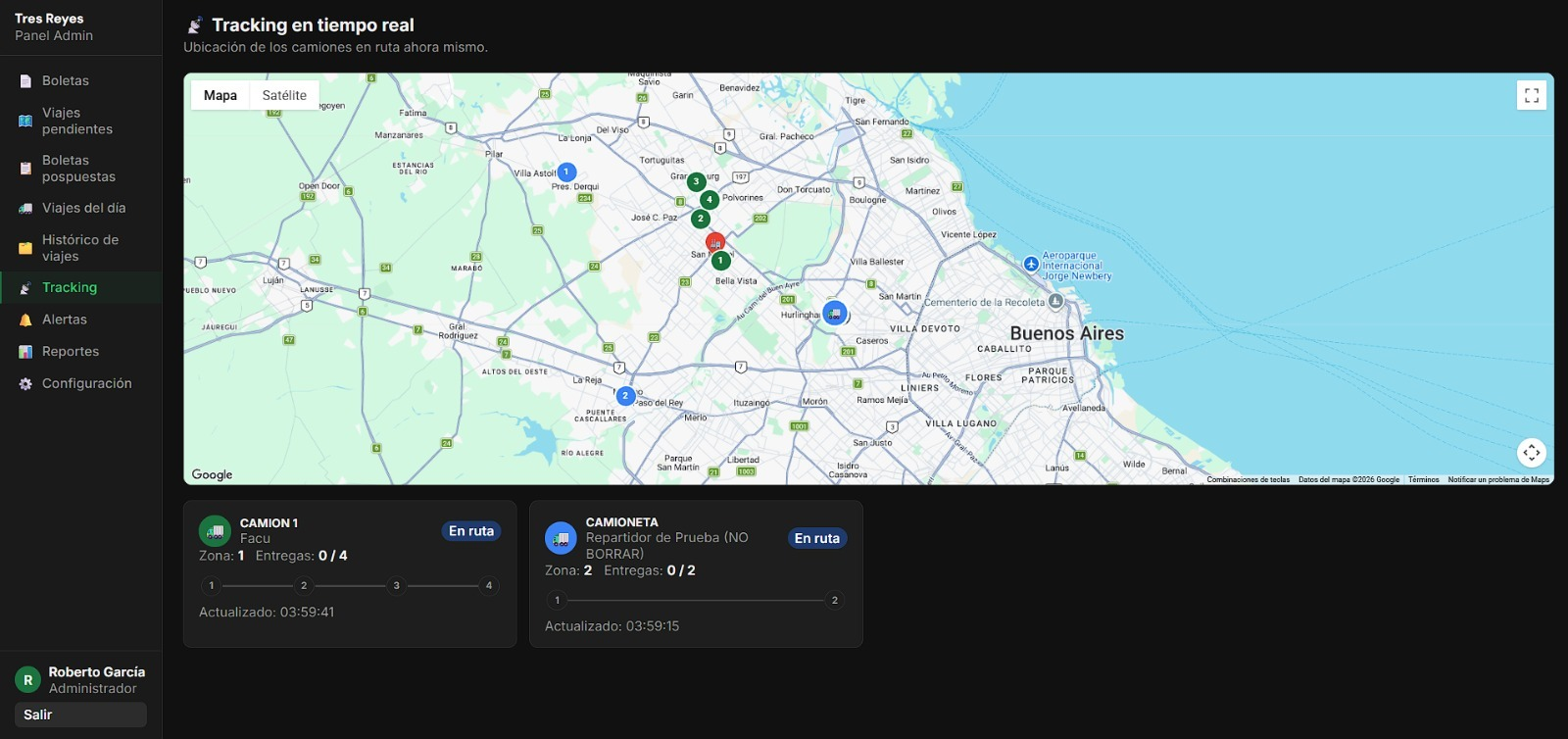 Tracking GPS en Tiempo Real