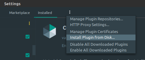 Install Plugin from Disk