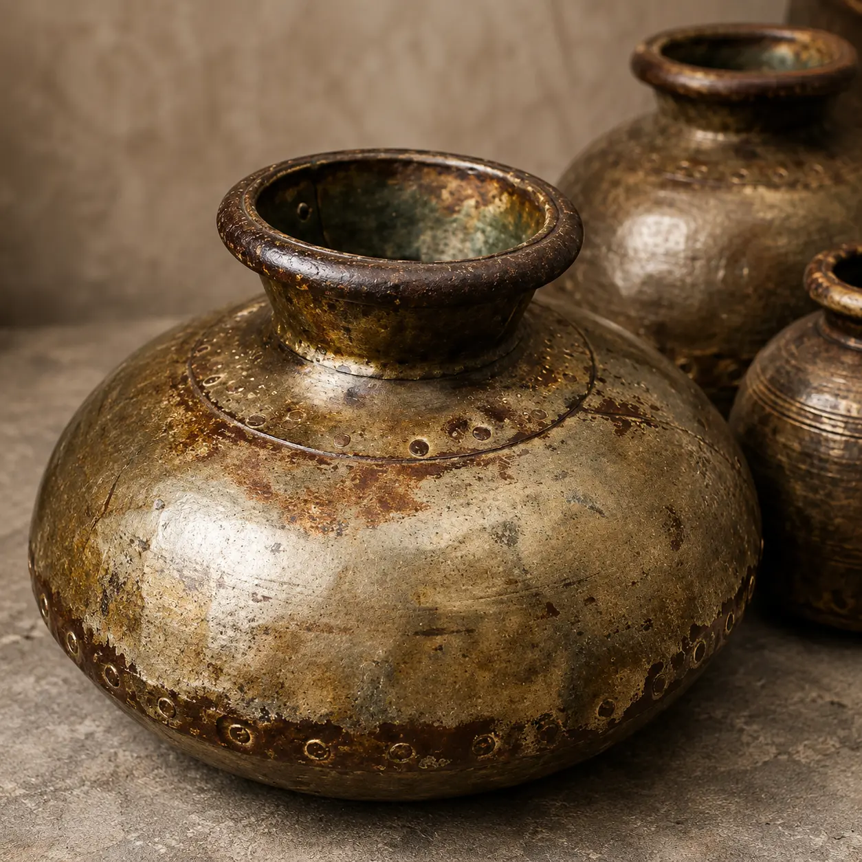 Antique Iron Pot