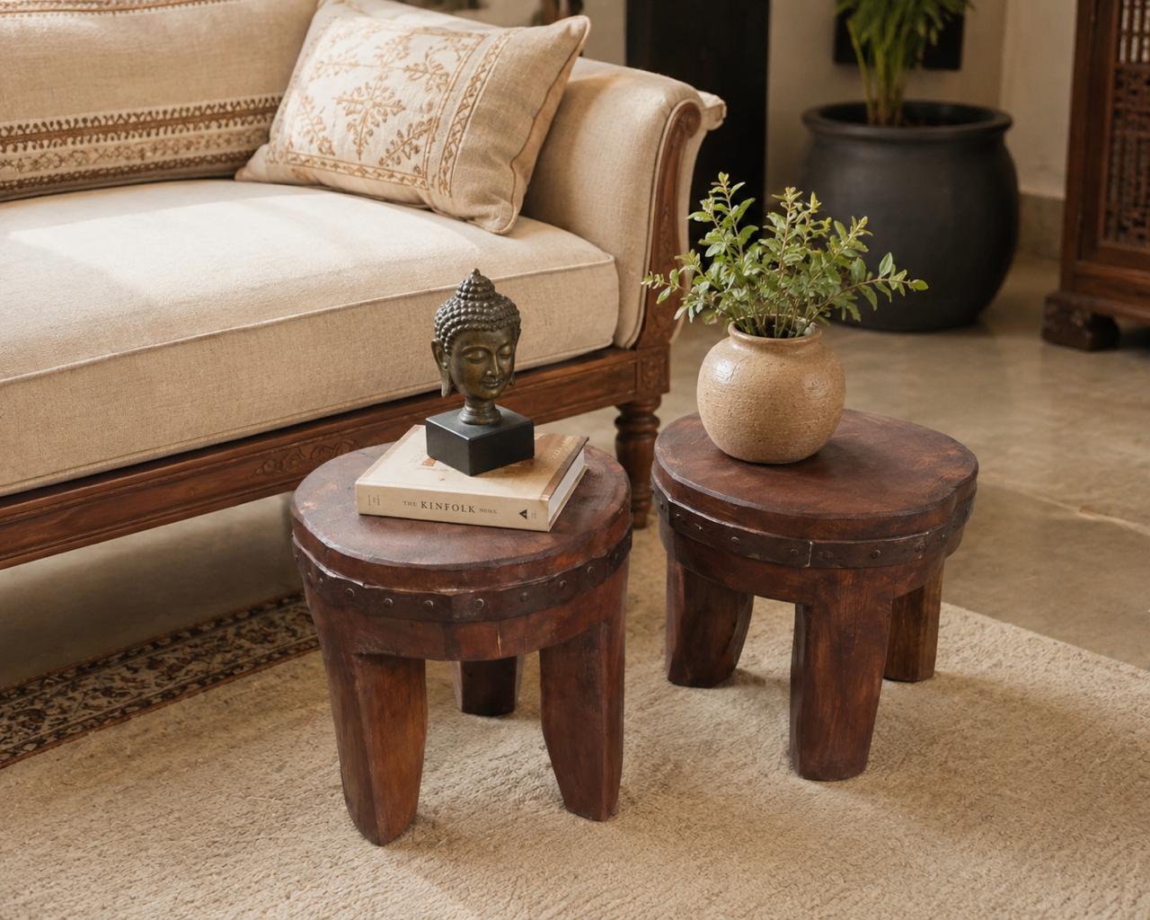 Naga Wooden Stool