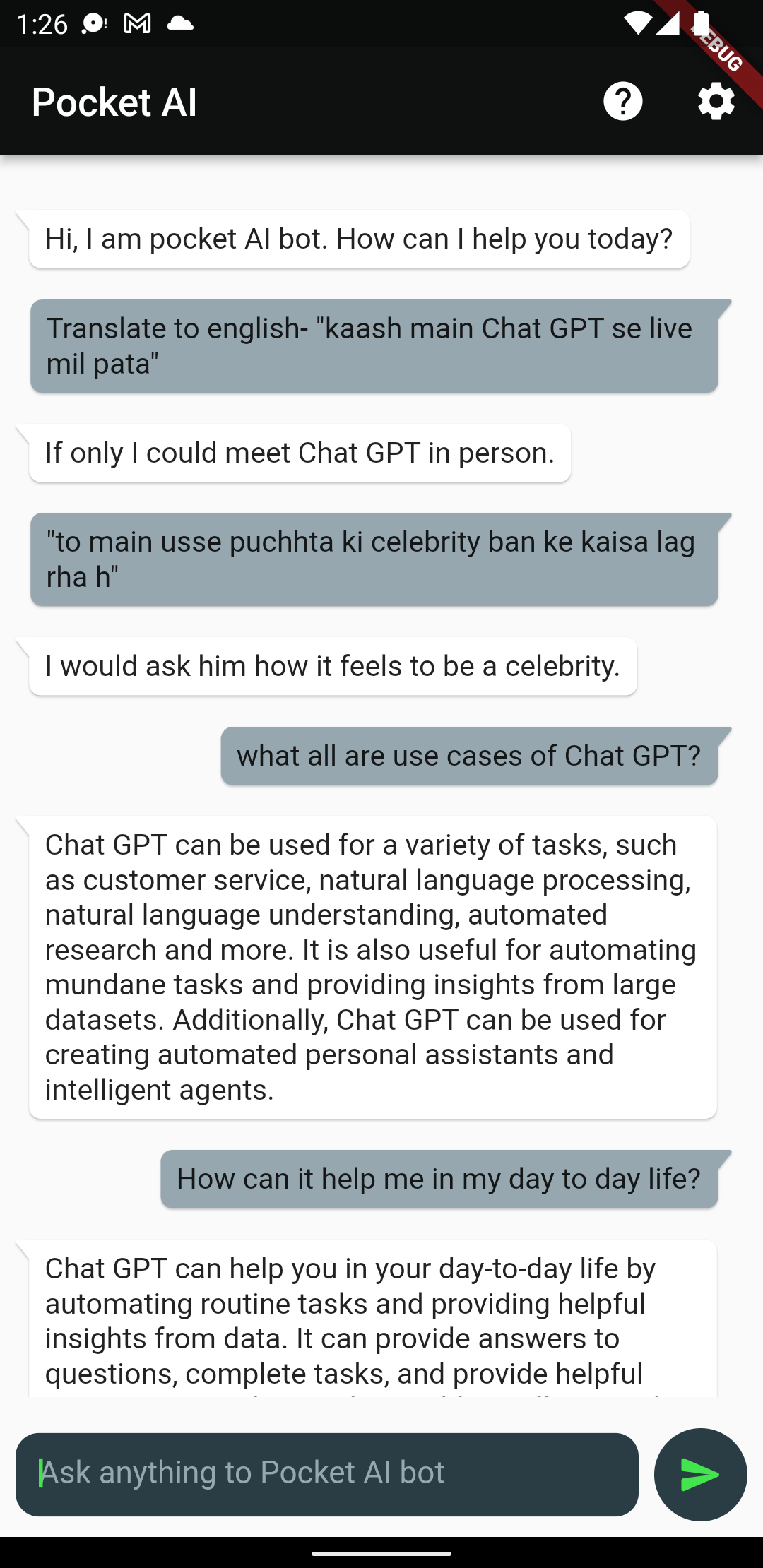 Conversation with bot - 2