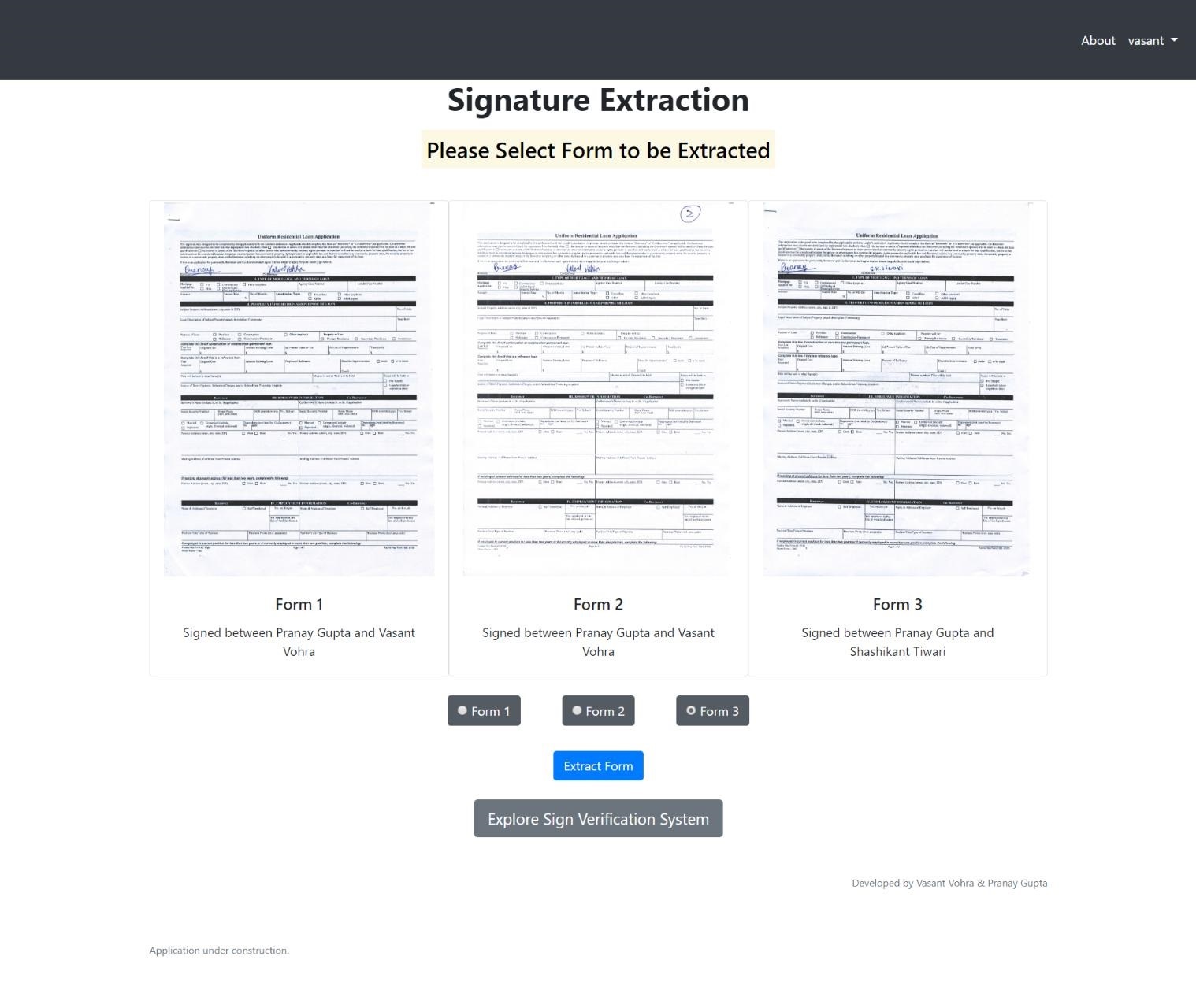 Signature Extraction