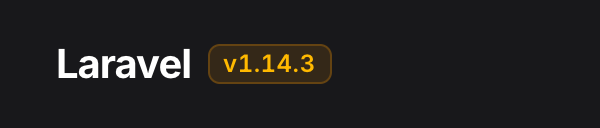 A pill in the primary colour, dark theme