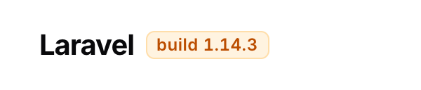 A pill reading 'build 1.14.3'