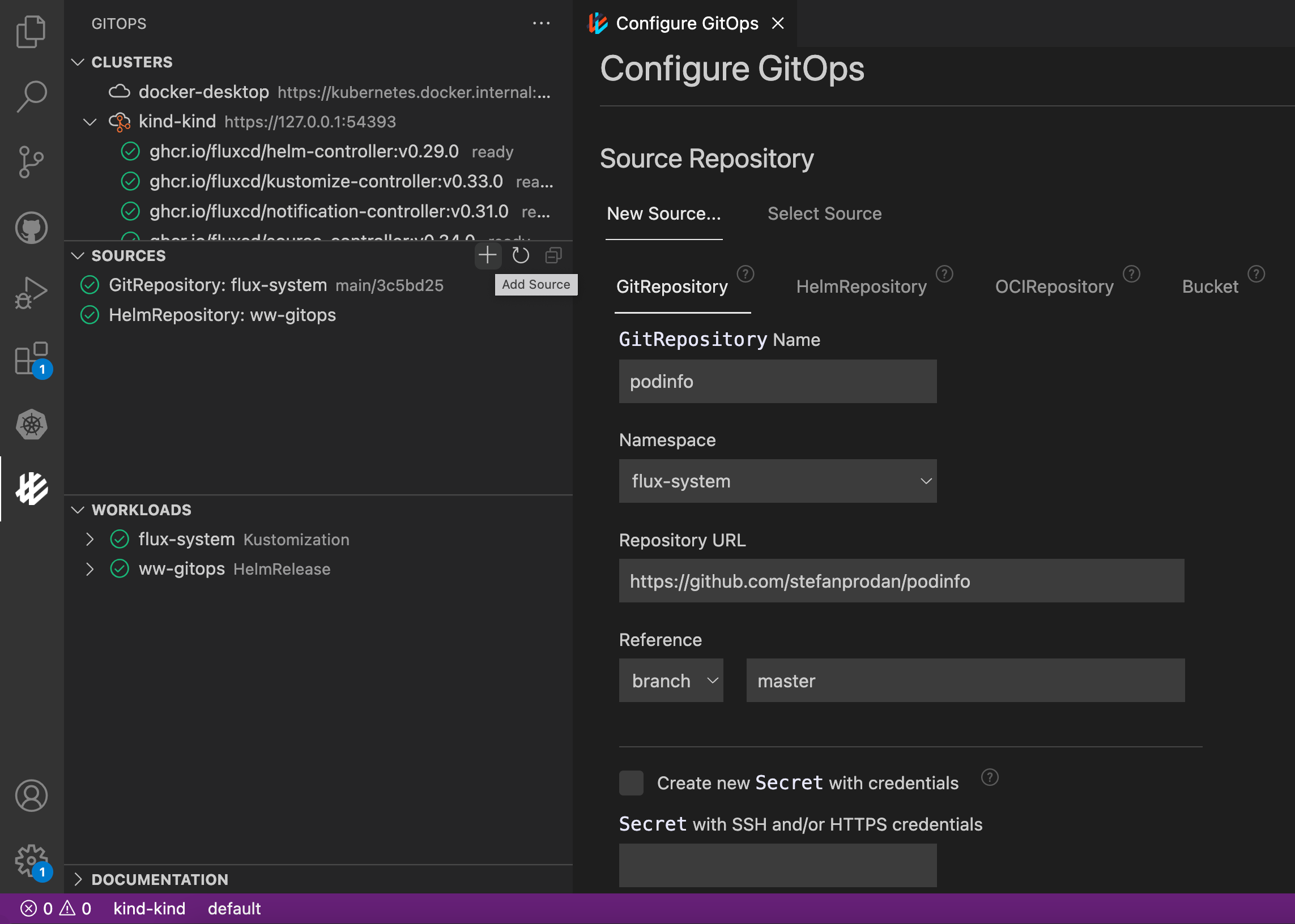 VSCode GitOps Tools Context Menu