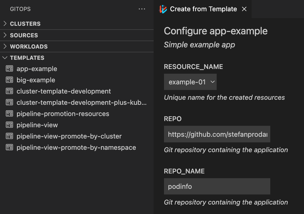 Use GitOpsTemplates