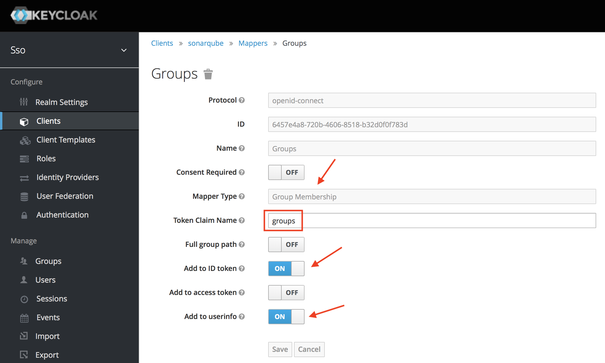 Keycloak Mapper Configuration