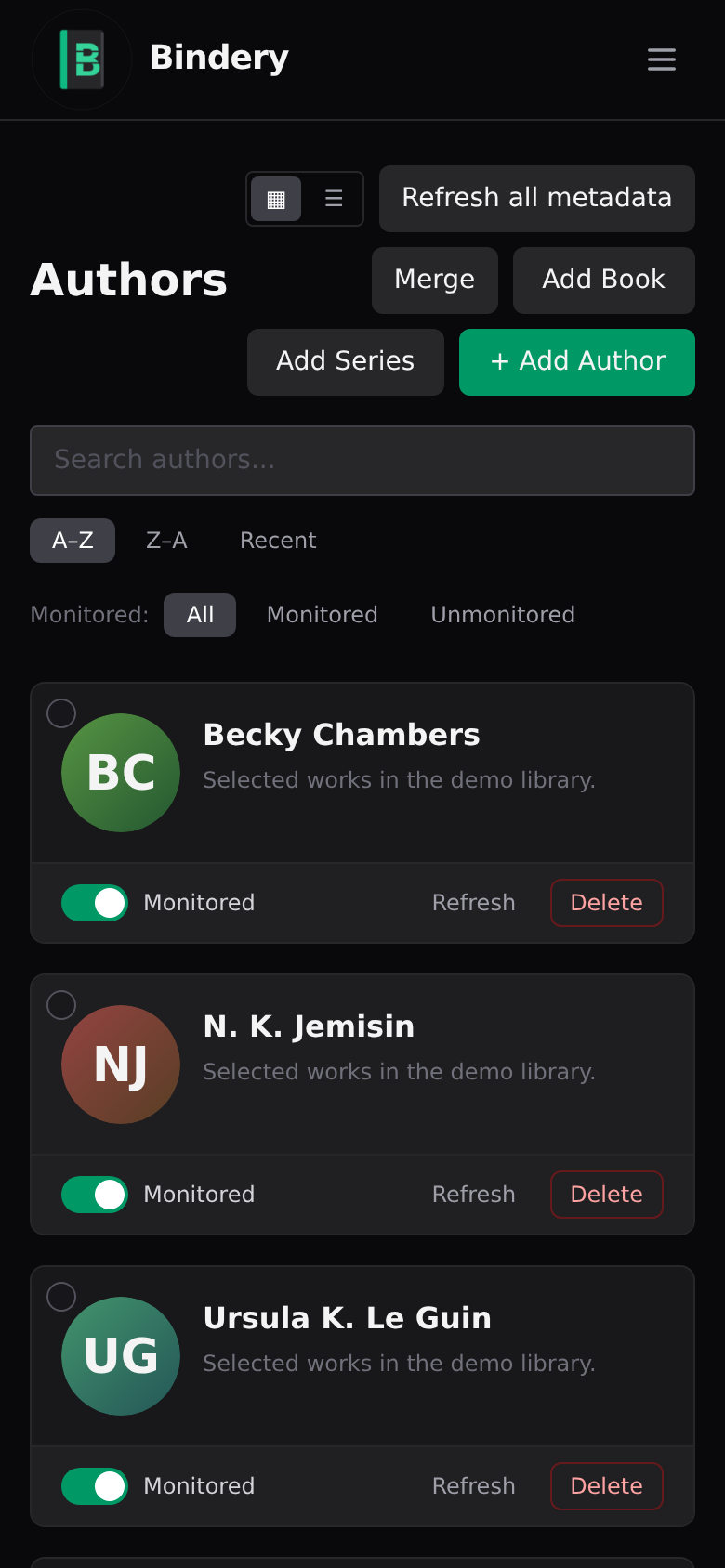 Authors — mobile