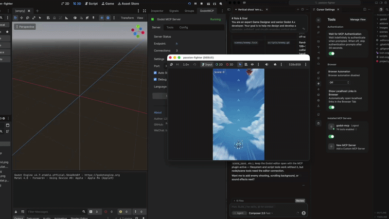 Godot MCP demo