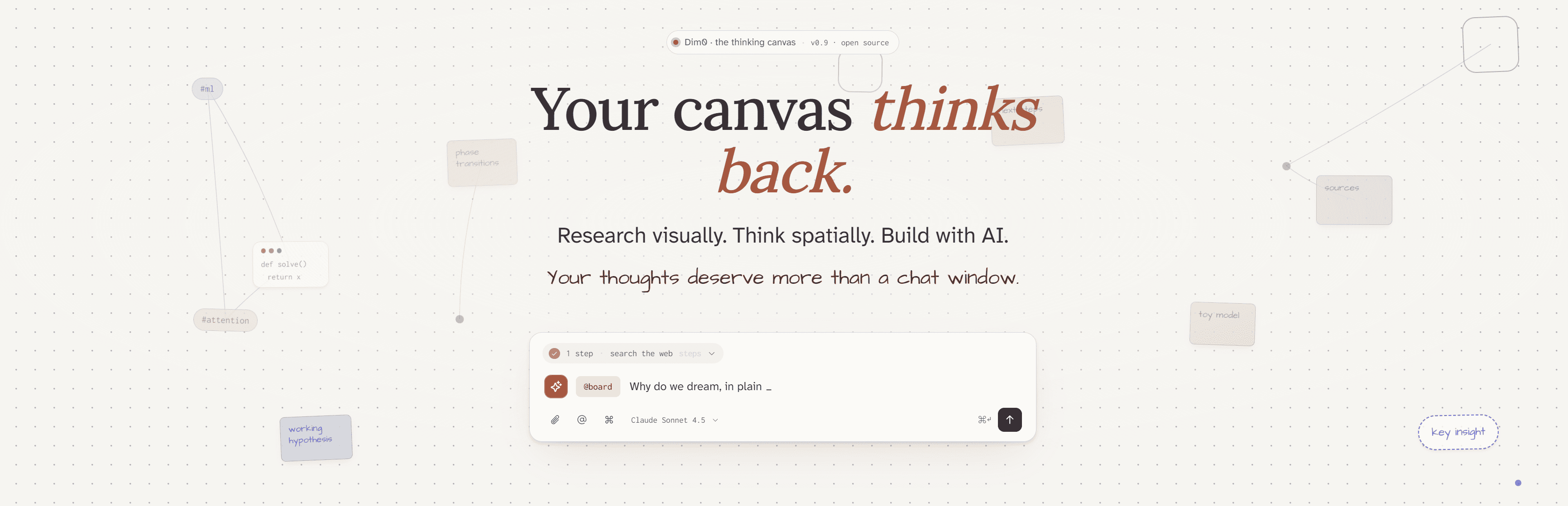 Dim0 - Your canvas thinks back
