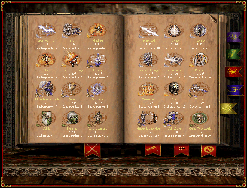 Large Spellbook with German translation