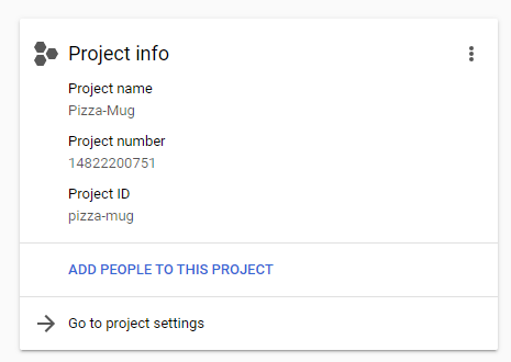 Go to project settings