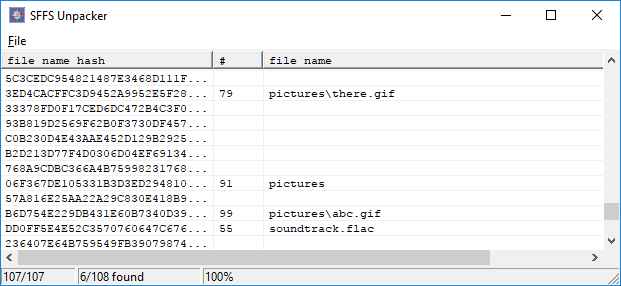 Enter File Names