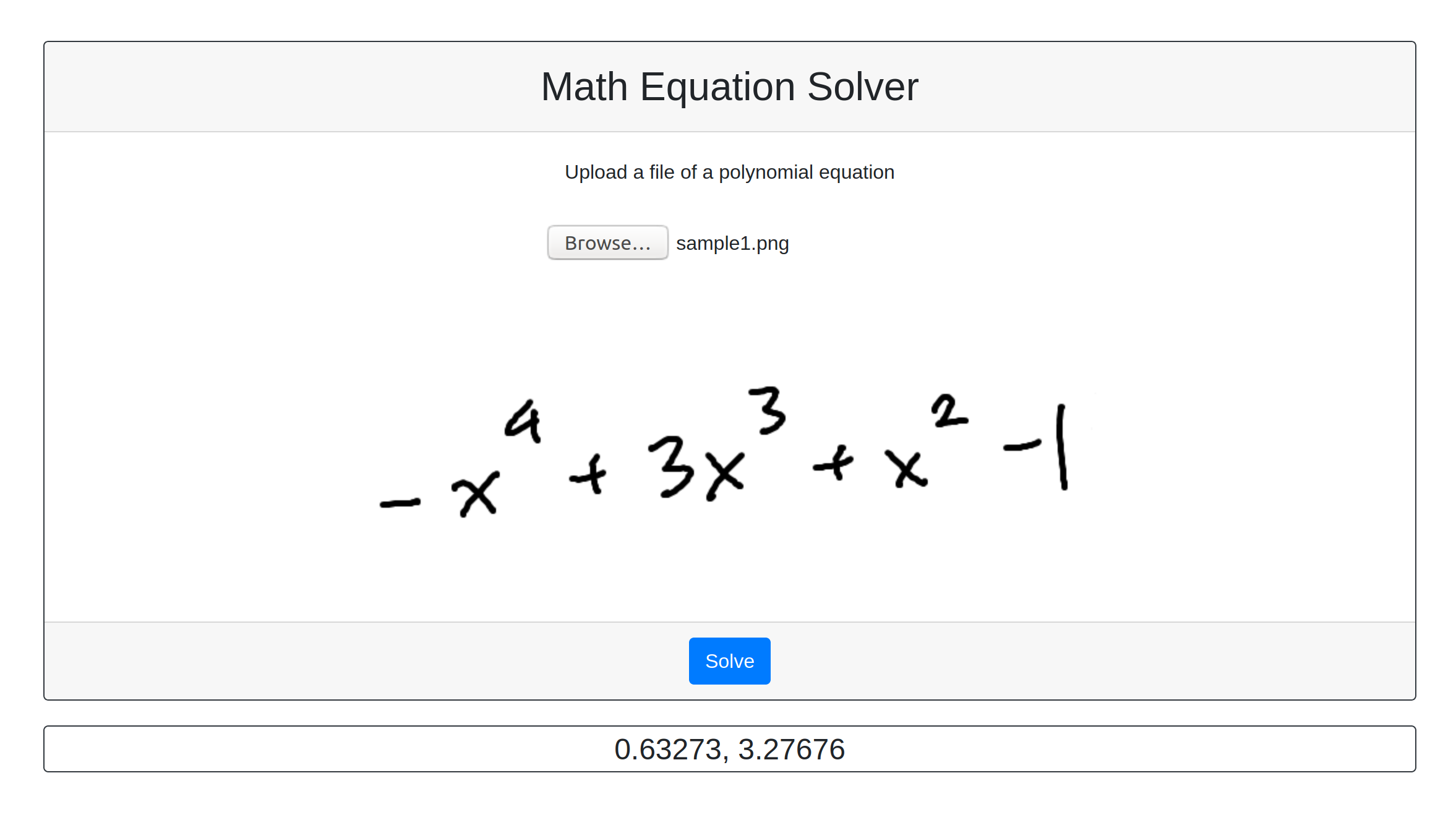 GitHub - vdoubleu/Math-Equation-Solver: webapp that solves equations