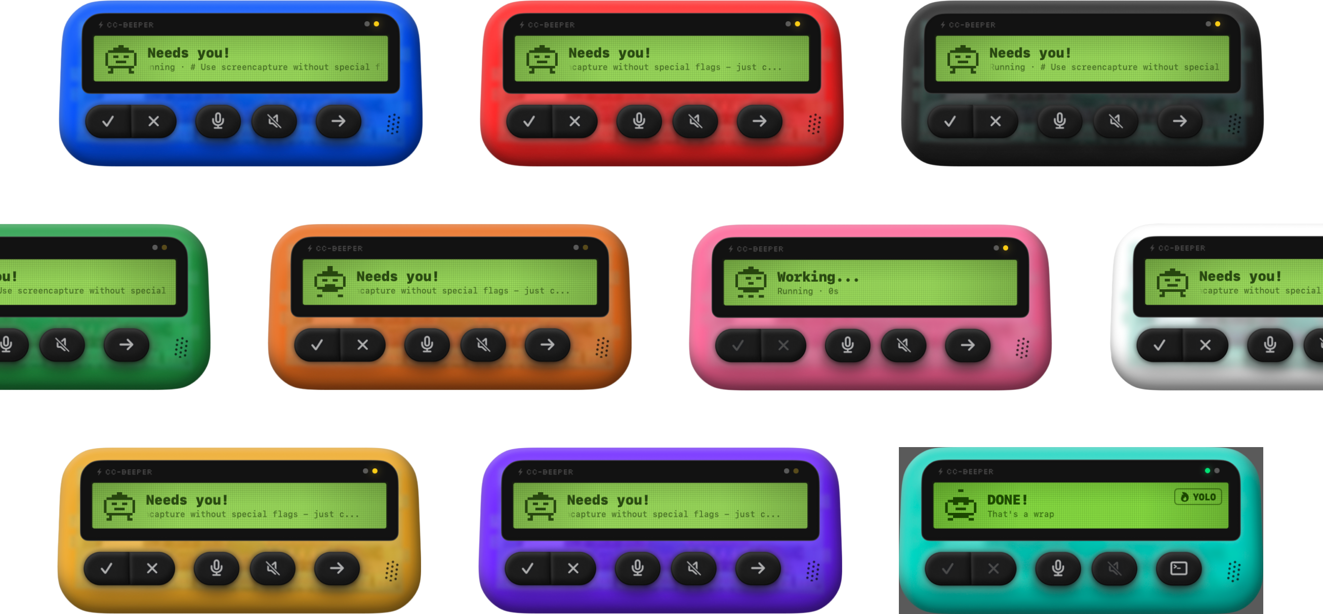 Shell colors