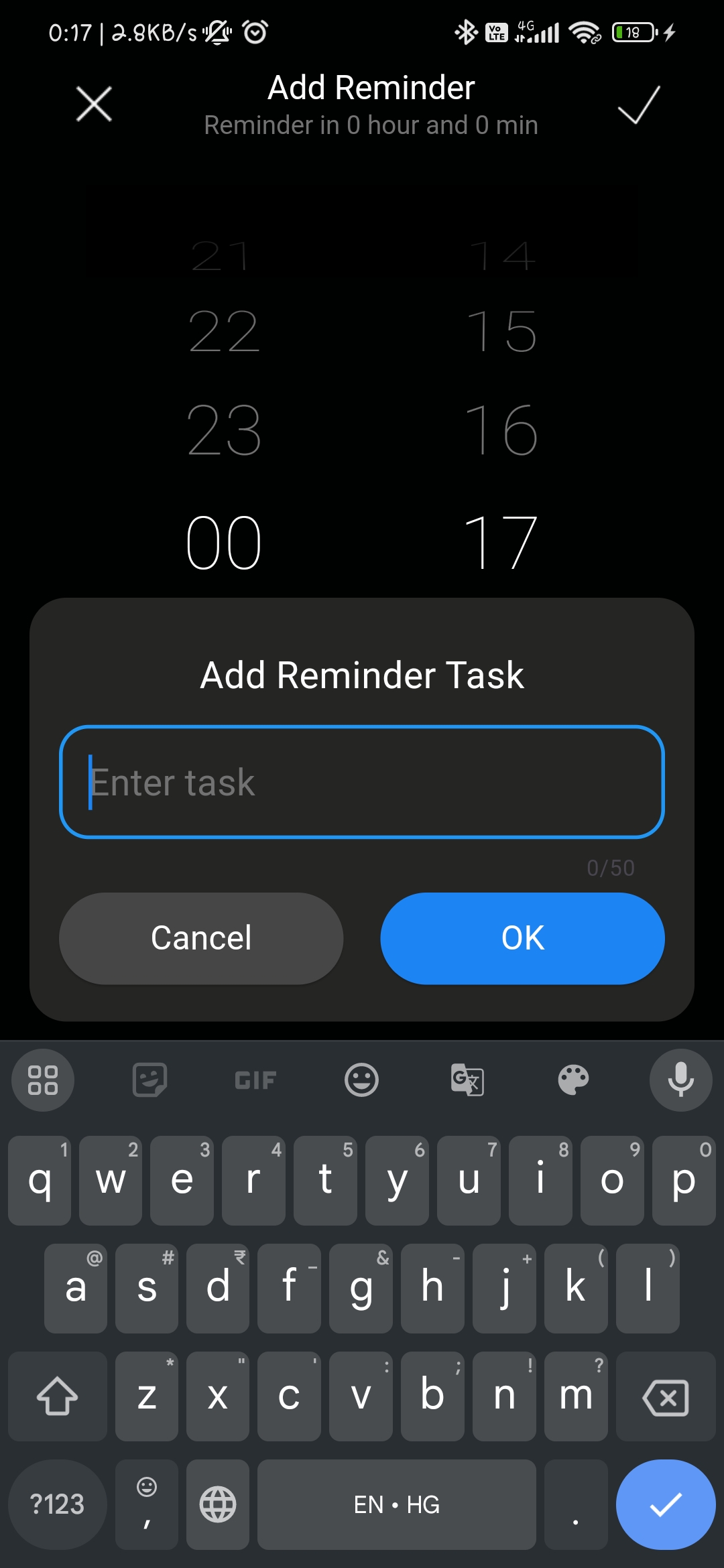 Add Reminder Task