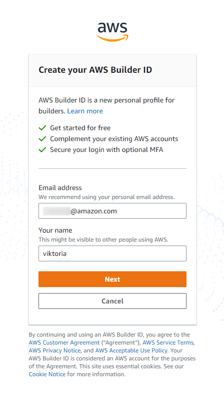 AWS Builder ID