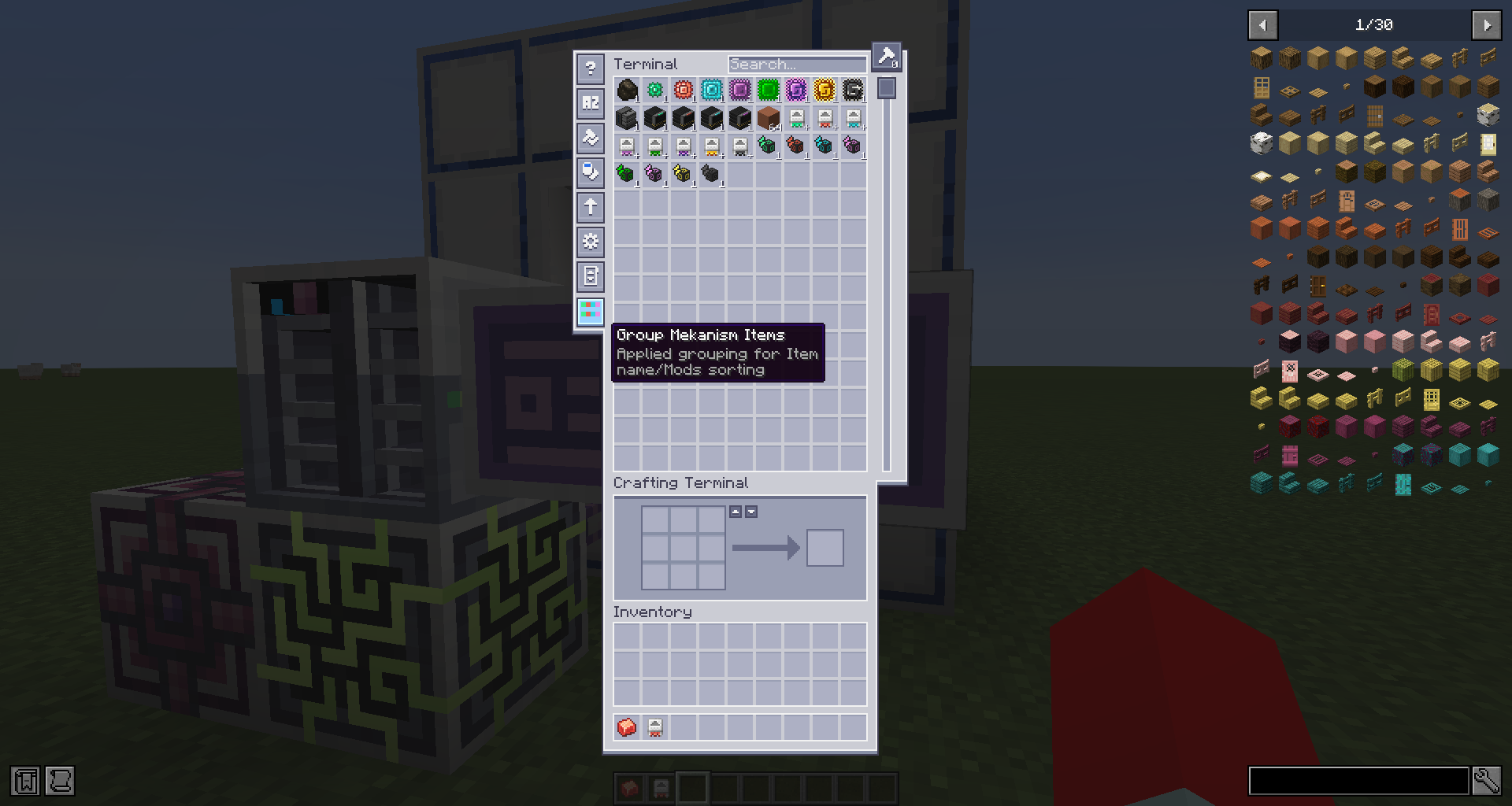 AE2 terminal machine grouping