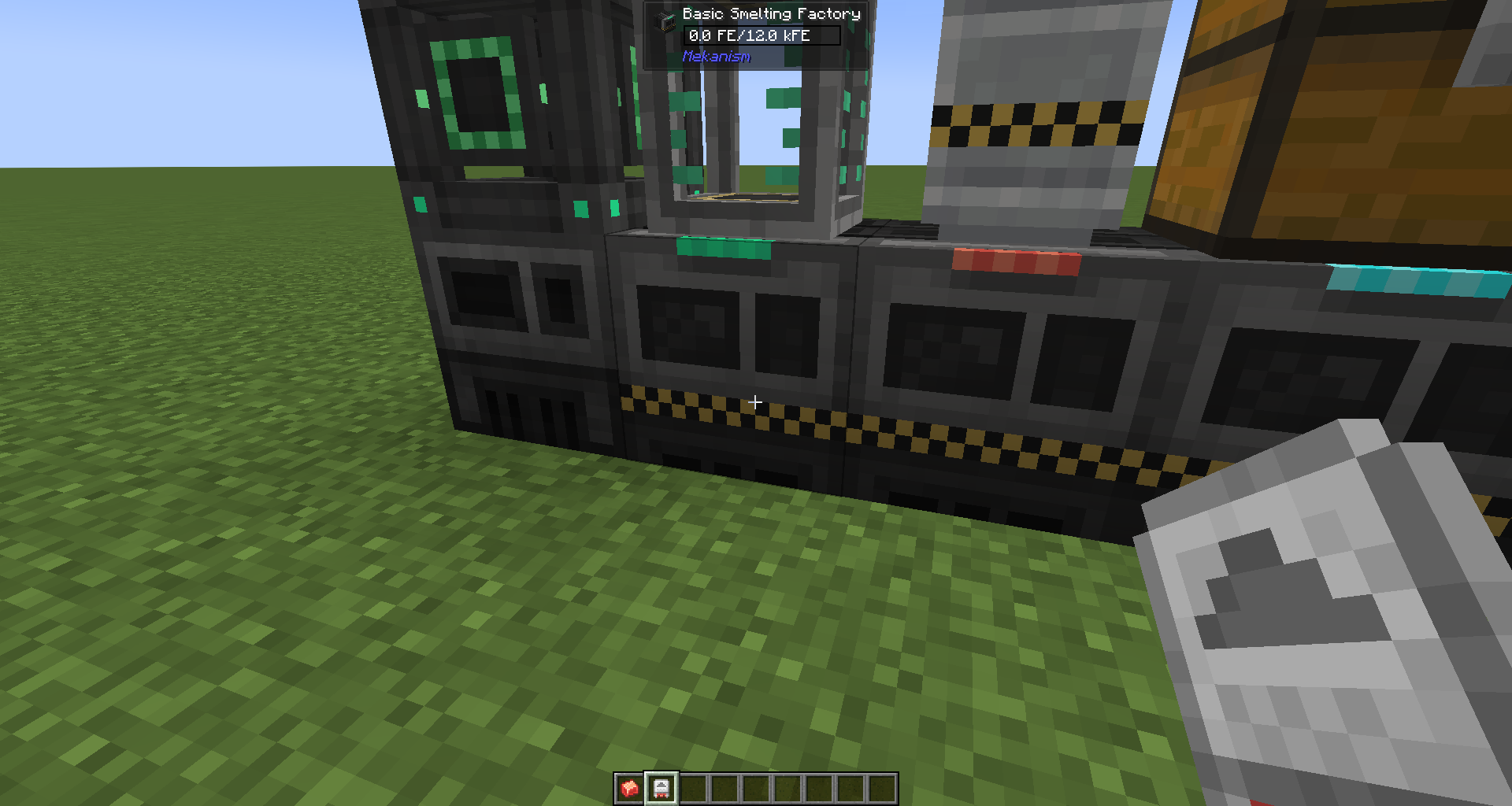 without this mod: Jade machine info + sneaking with installer