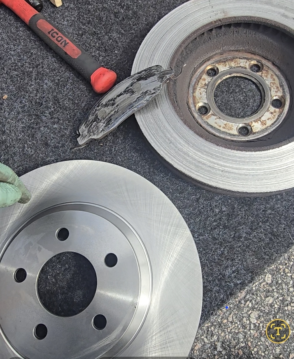 Brake maintenance tips showing brake pads and rotors