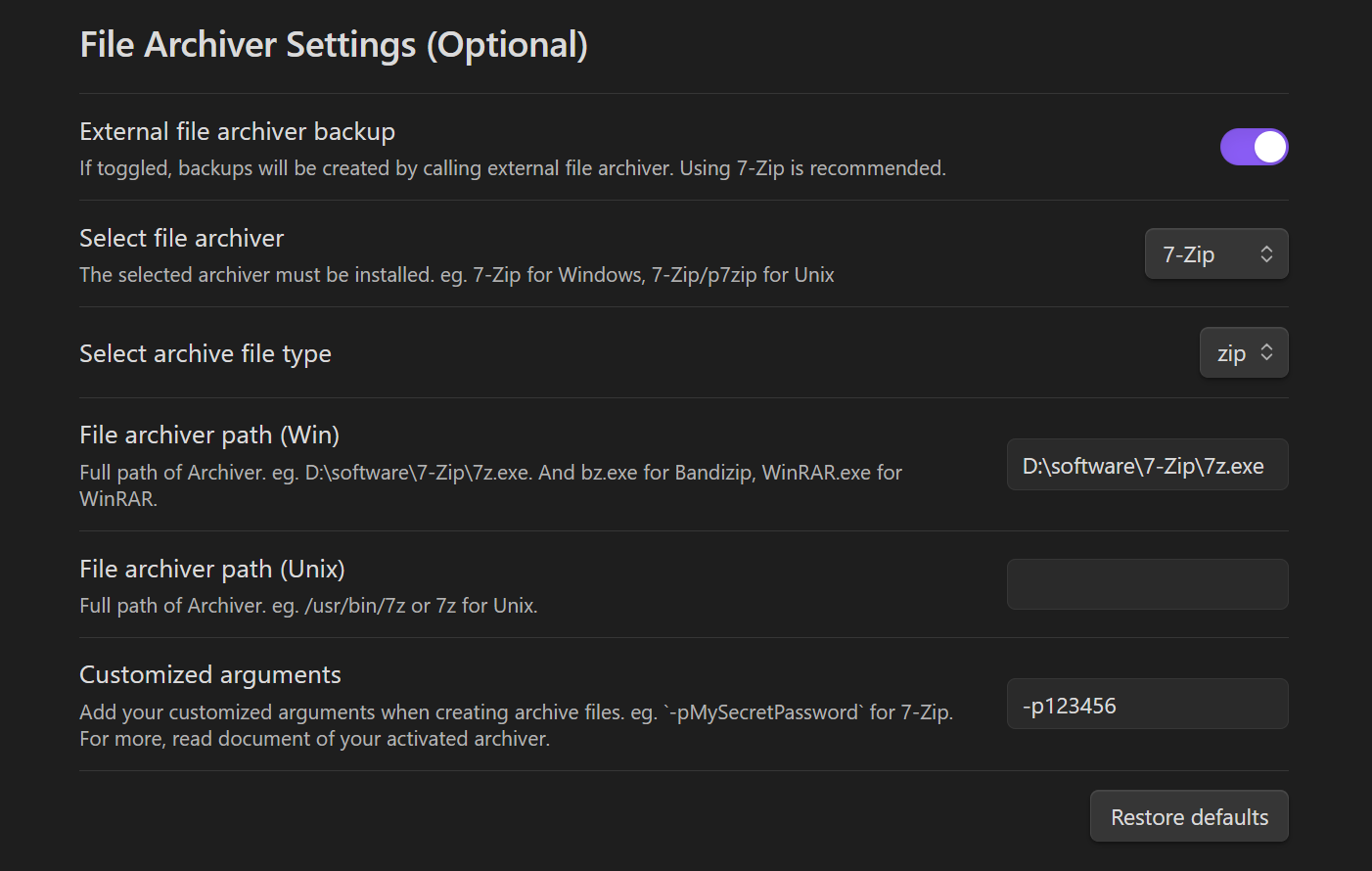 file-archiver-settings