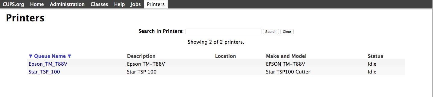 Printer queue