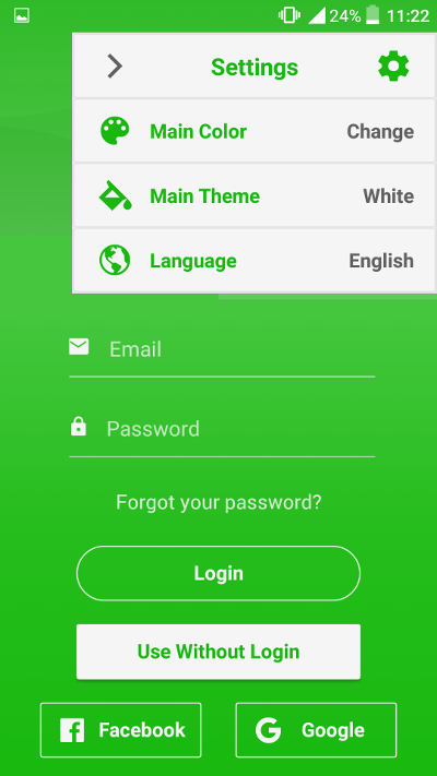 GitHub Venits react native login template Advanced Login Screen 