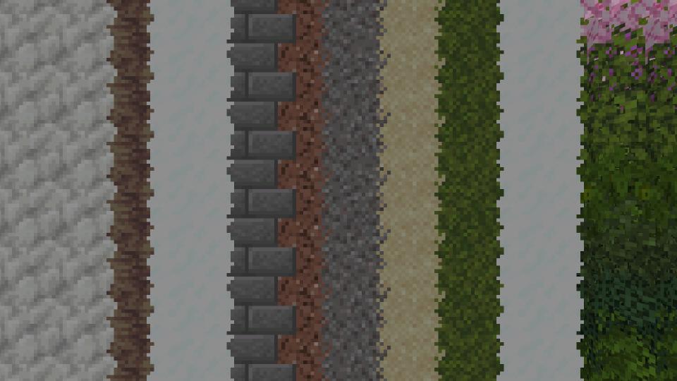 Different blocks & snow