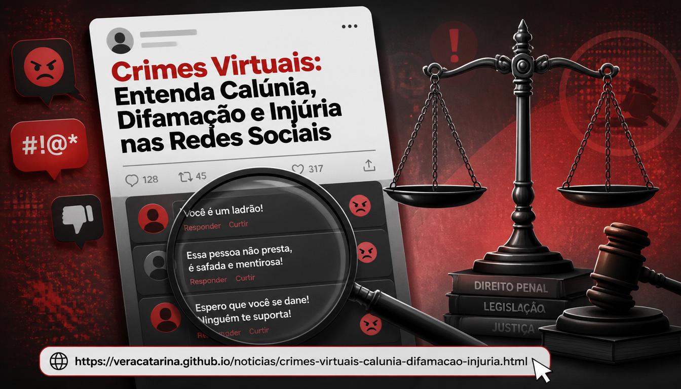 Crimes Virtuais – Calúnia, Difamação e Injúria nas redes – Advocacia Vera Catarina