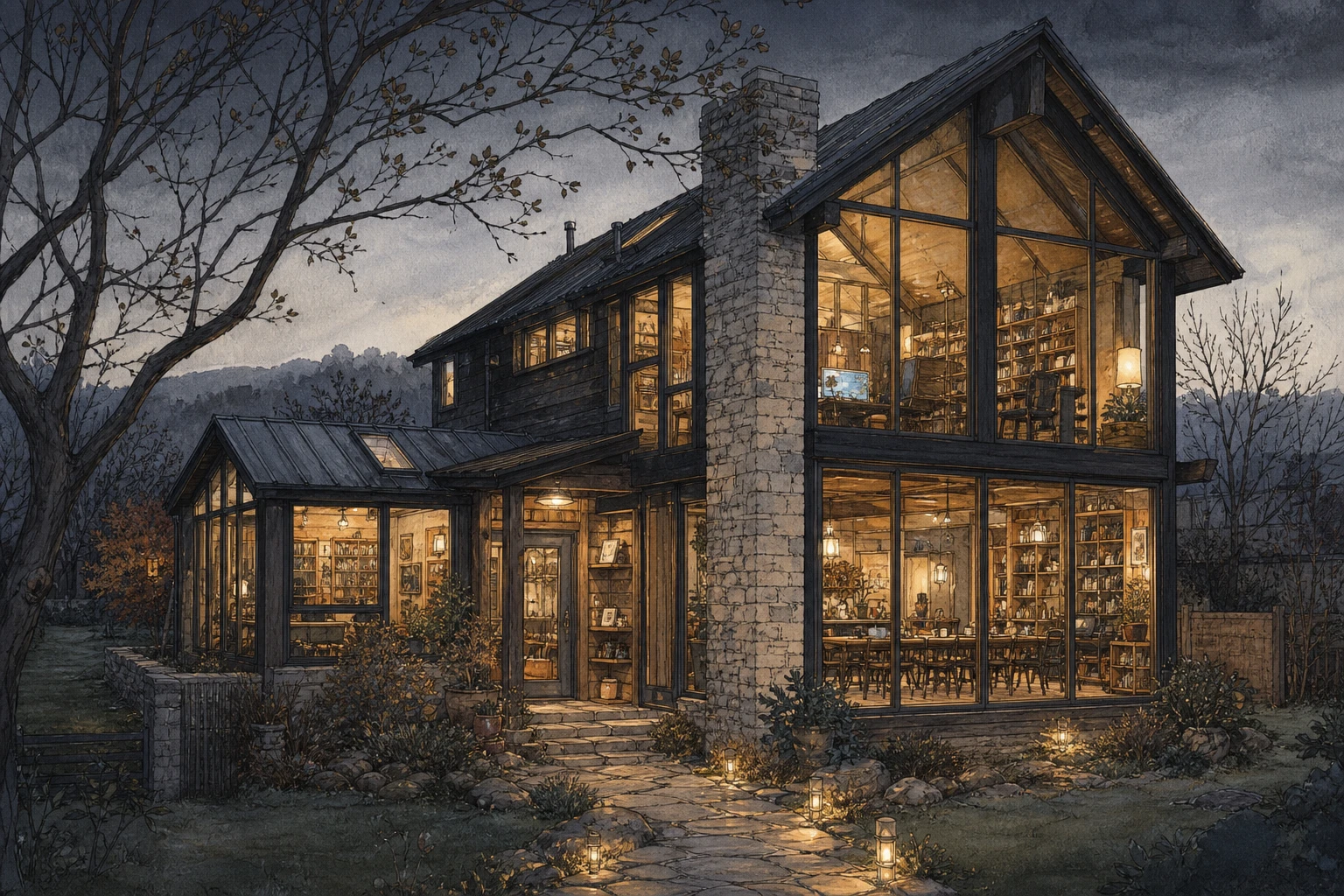 The Margin, Frontier Amber's home in Verglas
