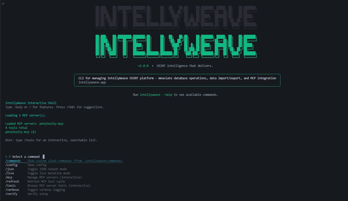 IntellyWeave CLI - AI-Powered Operations