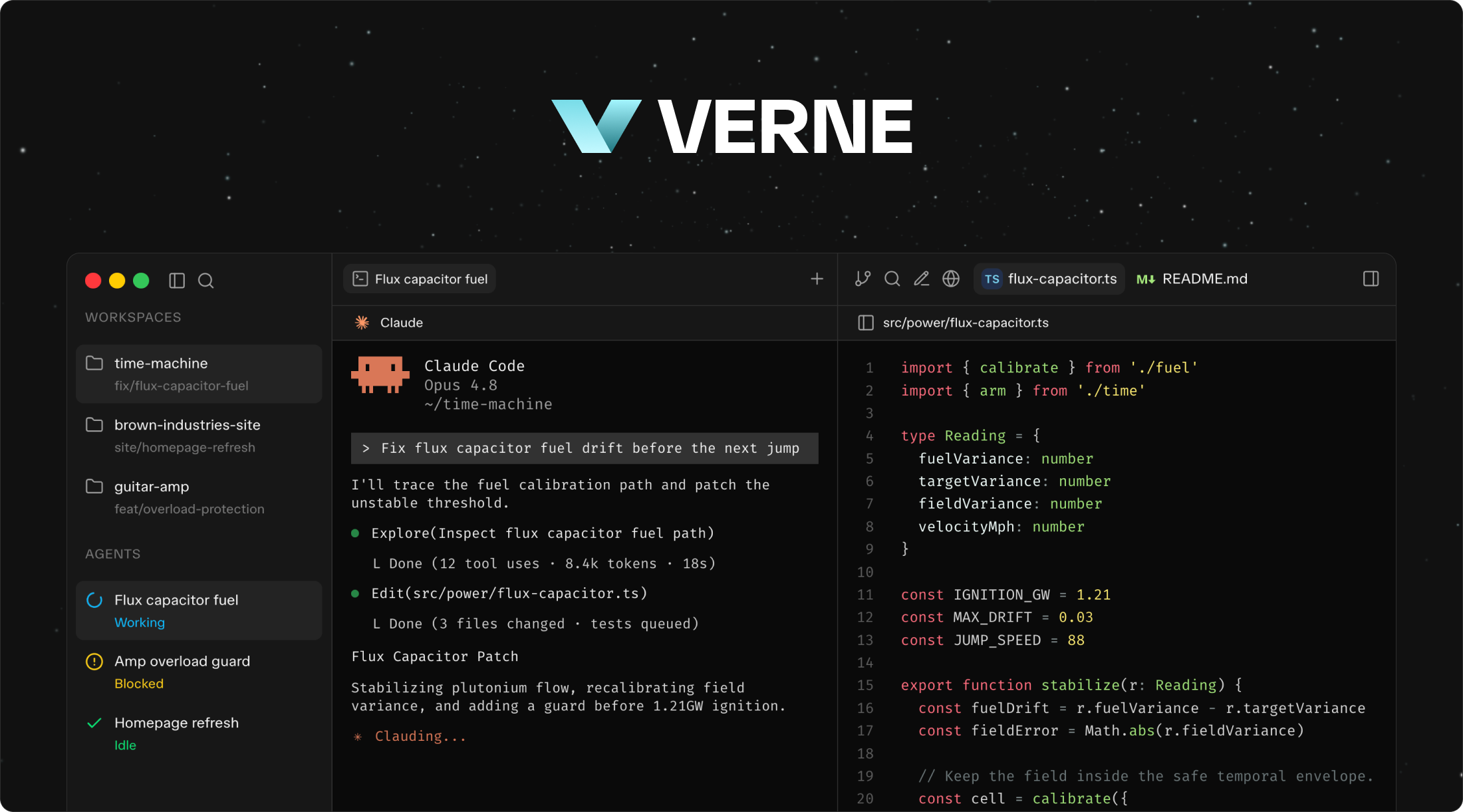 Verne workspace