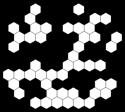Black White Hexagon