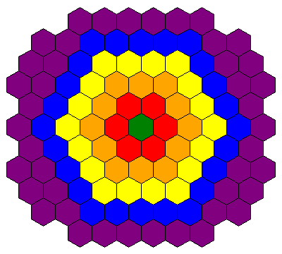 Colored Hexagon
