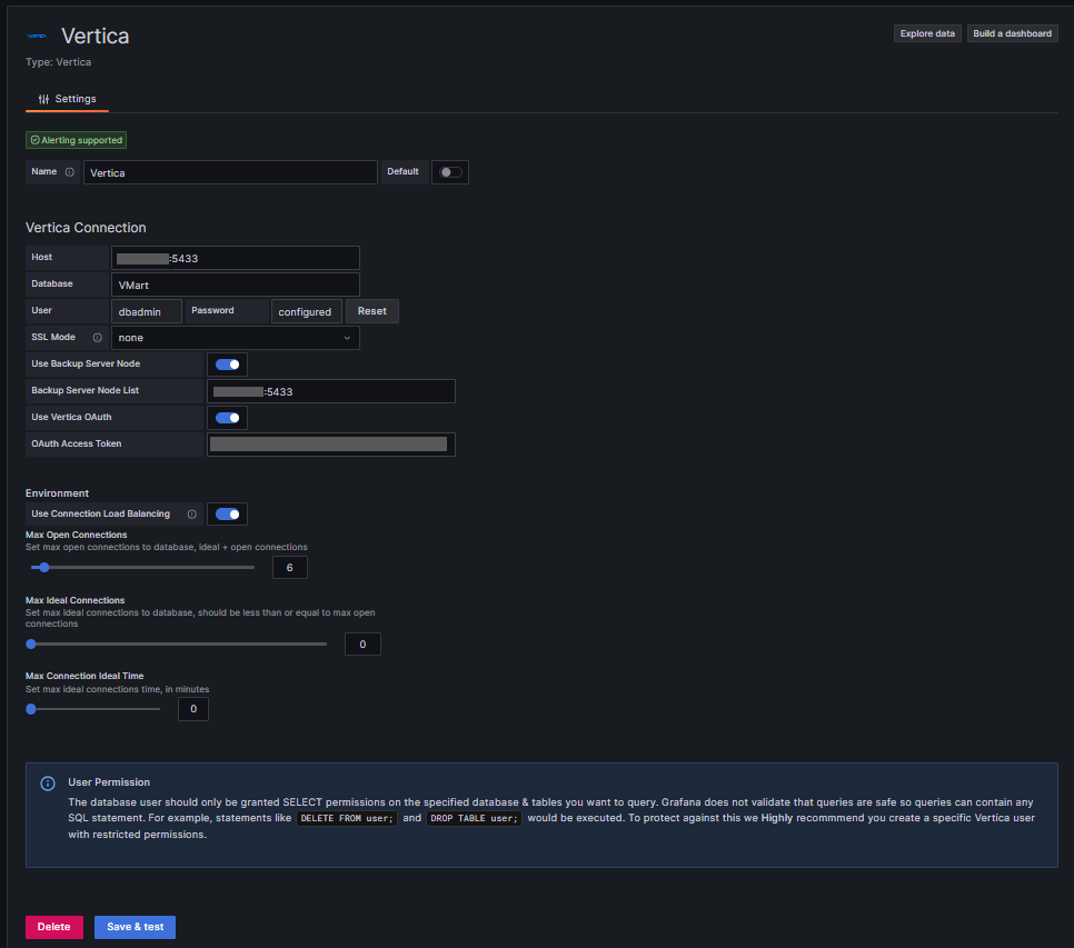 Data Source Config