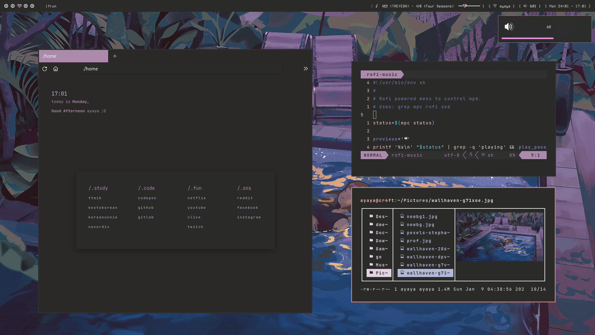 GitHub - verttj/my-home: My Linux Ricing · GitHub