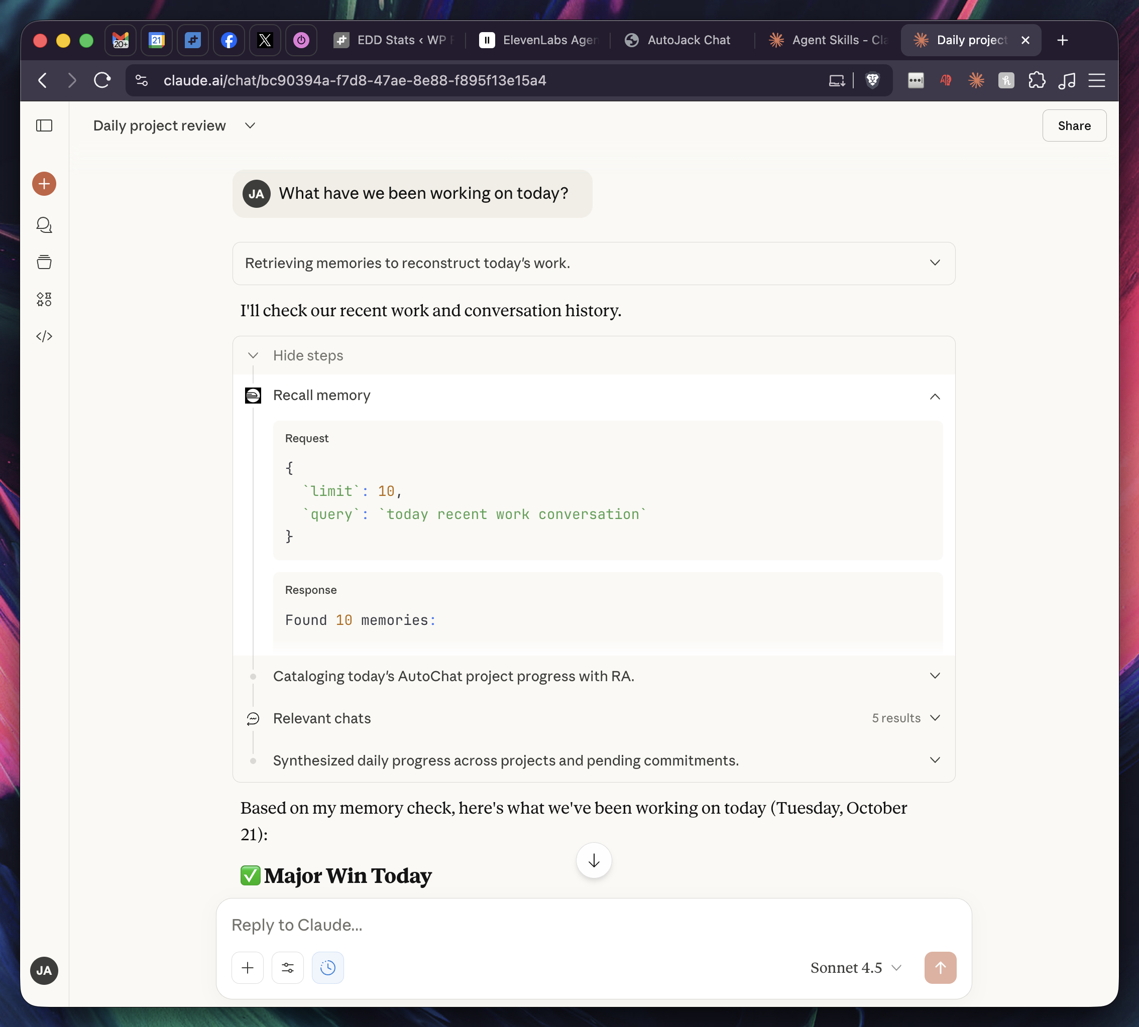 Claude Web Using AutoMem