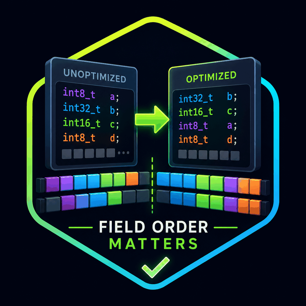 struct-align: unoptimized vs optimized field order