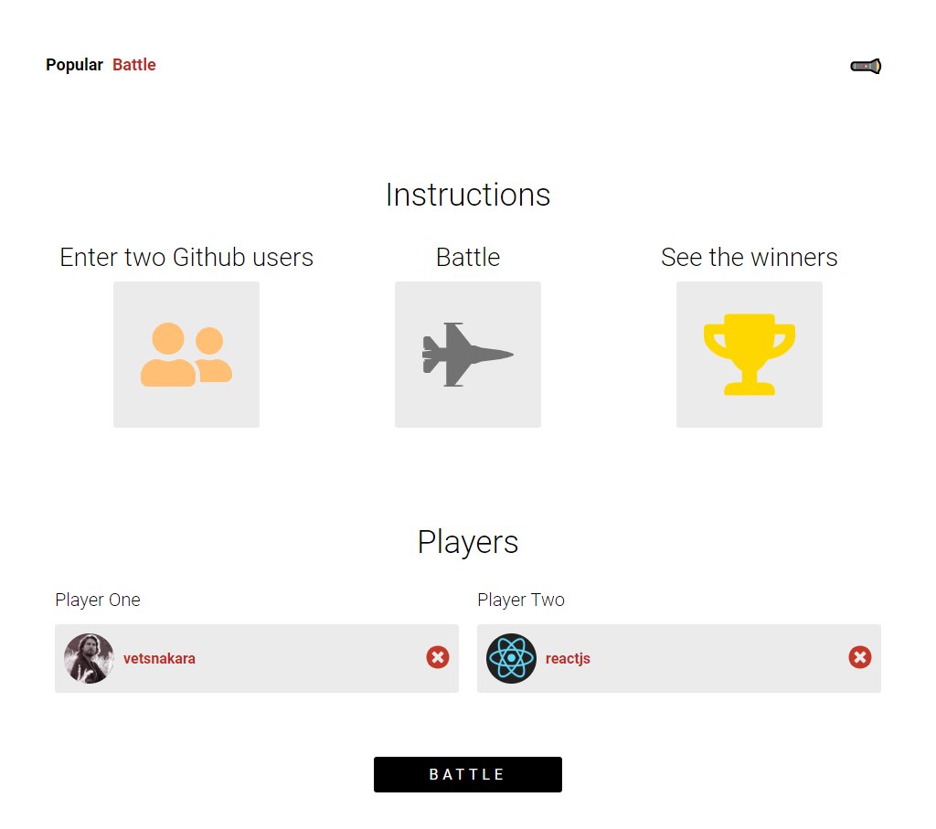 GitHub - vetsnakara/github-battle: ⚔️ Github Battle