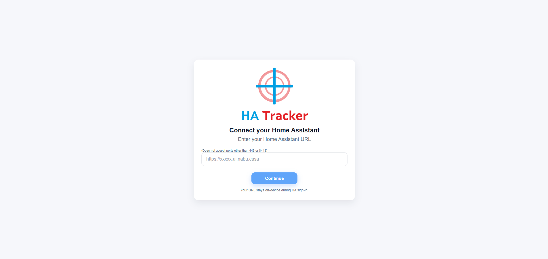 Home Assistant URL