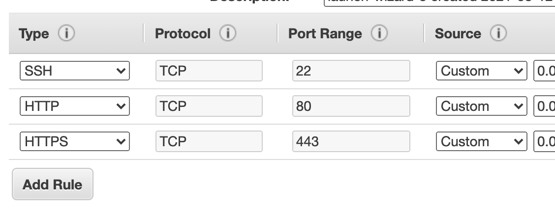 EC2 Security Configuration