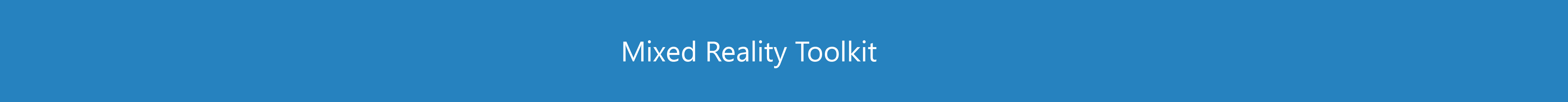 Mixed Reality Toolkit GitHub Repo