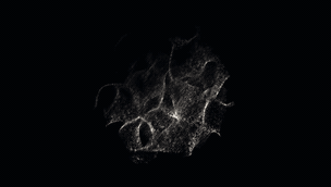 3D Chladni cosmic particle motion