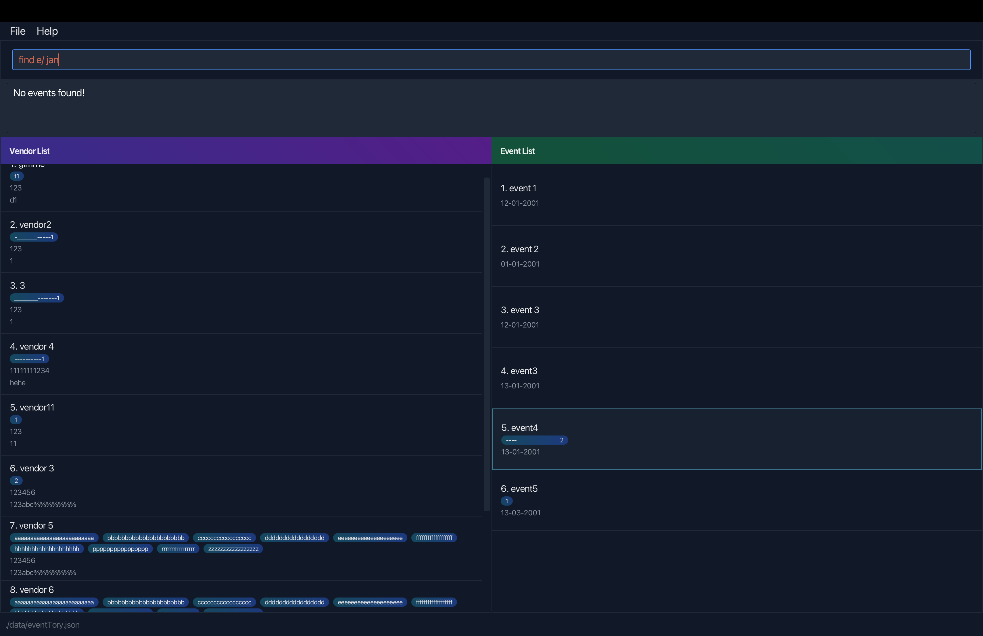 [PE-D][Tester E] Find event using full month name does not work · Issue ...