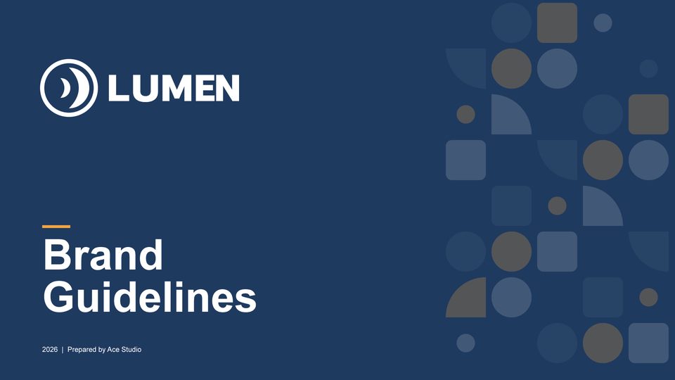 Brand guidelines template cover page generated in Adobe Illustrator