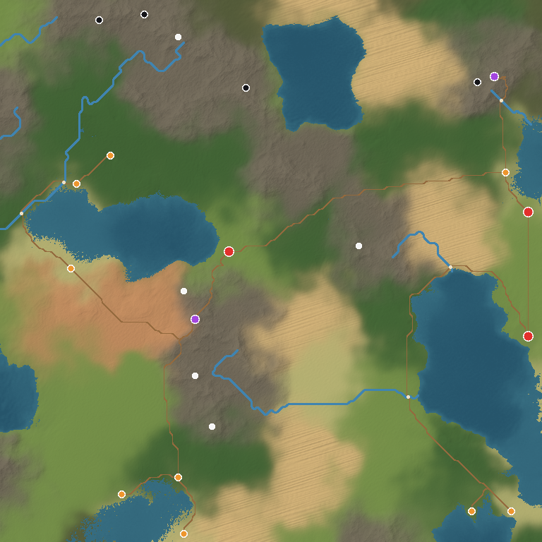 แผนที่โลก Everdale จากระบบสร้างโลกของ imaginu