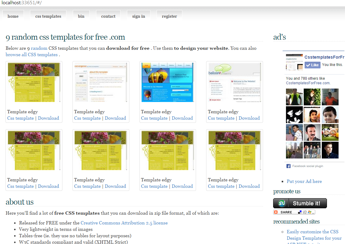 GitHub - victorantos/css-templates-website: This is a website that ...