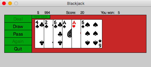 hwo to make a blackjack gui java